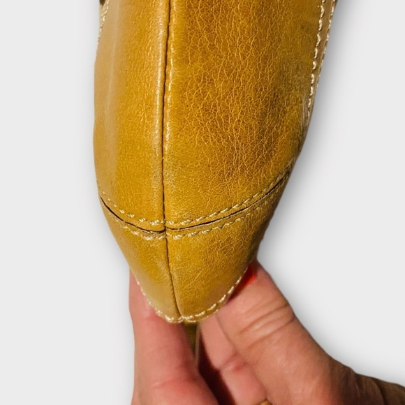 Coach Signature Soho Duffle Shoulder Handbag Jacquard Canvas Leather Trim Purse - Picture 10 of 13